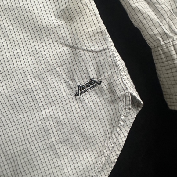COPY - Diesel shirt grid pattern long sleeve white and black - Picture 2 of 6